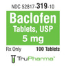 Baclofen Tablets, 5mg, 100/bx