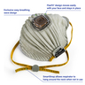 Moldex AirWave® Disposable Particulate Respirator with SmartStrap®, Ventex® Valve and Full Flange, Size Medium/Large, NIOSH Approved