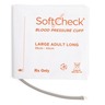 SoftCheck® Disposable Blood Pressure Cuff with Single Tube Bayonet Connector, Large Adult Long, 35 to 44cm