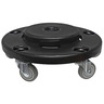 *DS ONLY* Crusader Quiet Dolly, 1,000lbs Load Capacity, 5 Swivel Casters, Black