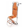 FERNO® Model 107-C Ambulance Stretcher Chair with Adjustable Backrest and Fixed Wheels, Orange