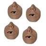 Replacement Face for Prestan Professional Adult Manikins, Medium Skin, 4-Pack