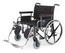 Shuttle Extra-Wide Bariatric Wheelchair with Desk-length Detachable Arms and Elevating Legrests