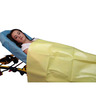 Emergency Blanket, Poly/Non-woven, 90in x 60in, Yellow/White