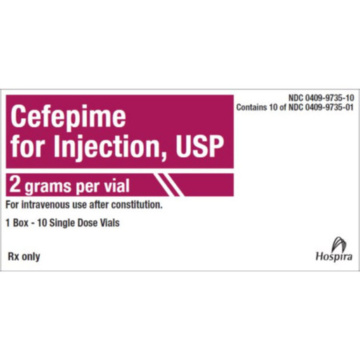 Cefepime, 2g Vial
