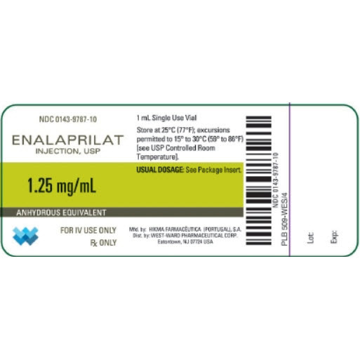 Enalaprilat, 1.25mg/mL, 1mL Vial