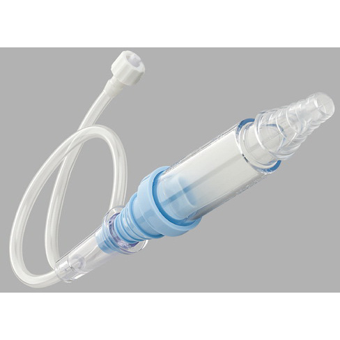 Closed drainage system with a tubular chest tube. A: Tubular chest