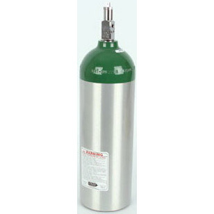 Medical Oxygen Cylinder with CGA870 Post Valve - Jumbo D Size 22.9 cf