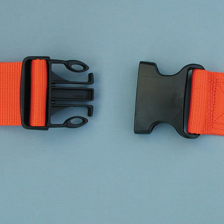 Backboard Strap, 2-Piece Speed-Clip Plastic Slide Buckle 5' Nylon