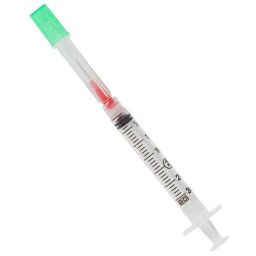 Vanishpoint® Syringe w/needle 3cc 25g x 1 Inch