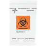 Biohazard Specimen Bag, Clear with Orange/Black, 9in L x 6in W *Non-Returnable*