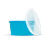 Denture Container w/ Lid, Aqua, 8oz