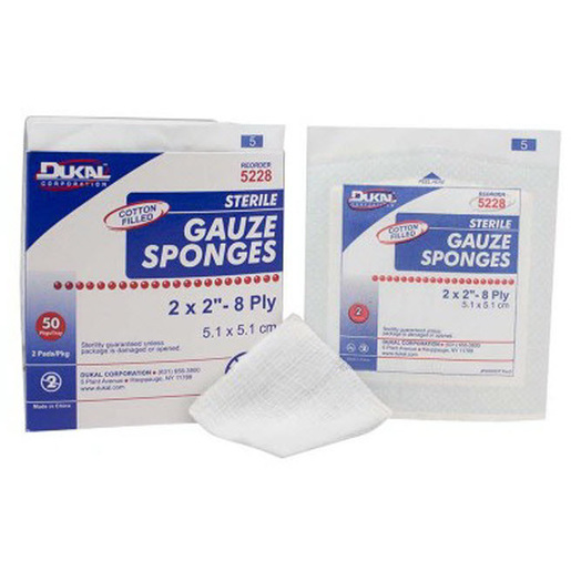 Gauze Sponge 3in x 3in, 12-ply