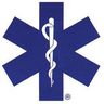 Star of Life Emblem with Border, Die Cut, 12in x 12in