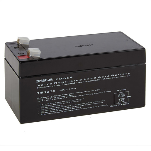 Battery, 12VDC, 3.4Amp-hr