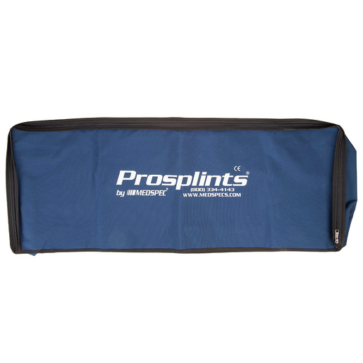 Carry Case, Large, 38.5 L x 13.5 W x 5.5in D, Black, Nylon, Zipper Closure, For Splints