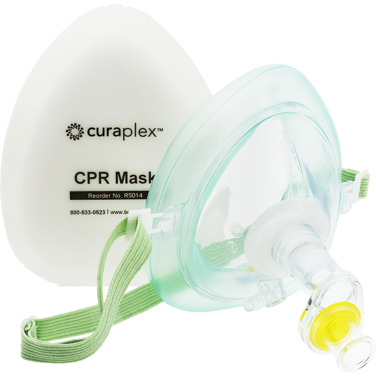 Medical CPR Rescue Mask, Adult/Child Pocket Resuscitator, Hard Case with  Wrist Strap, Pocket CPR Mask w/O2 with Gloves - 1 Pack