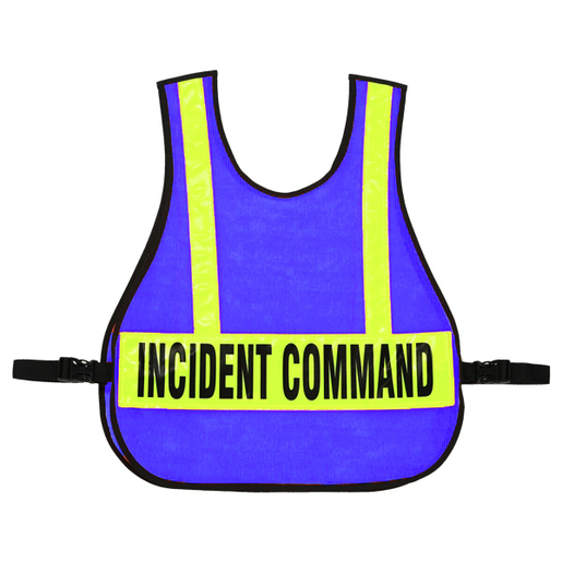 Command Vest with Reflective Stripes, Titled, Royal Blue