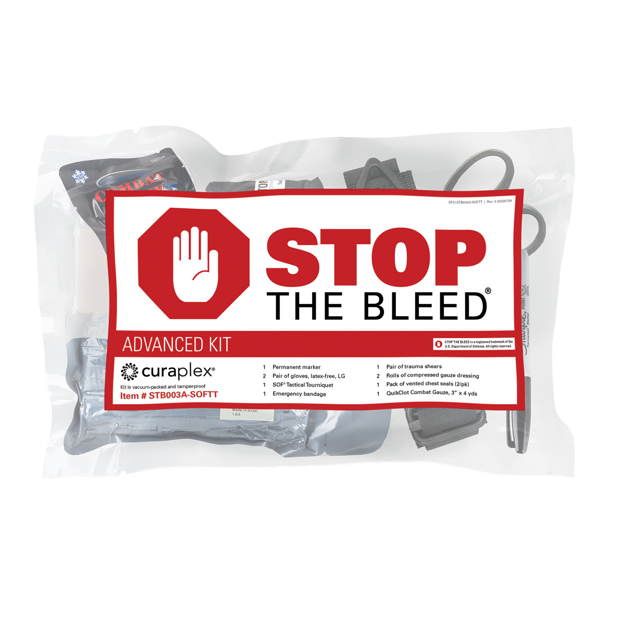 Curaplex® Stop the Bleed®, Advanced Kit with SOFT-T