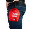 CPR Resuscitator with Two Masks, Gloves and Wipe in Soft Red Nylon Case