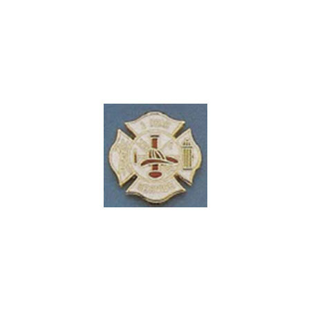 Fire Service Pin, Maltese Cross, 1 Year