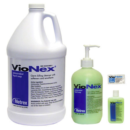 Vionex Antimicrobial Liquid Soap/Skin Wipes/Dispenser/Refill