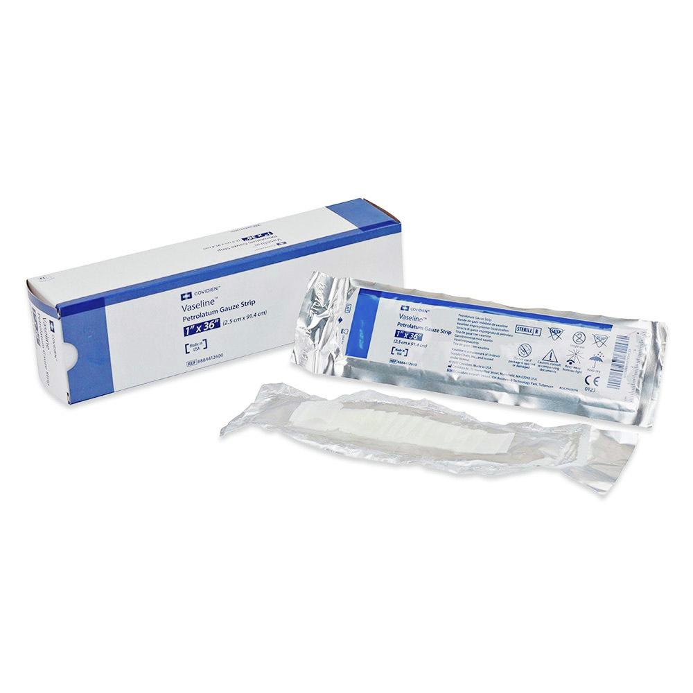 Vaseline Petrolatum Gauze Strips Bound Tree