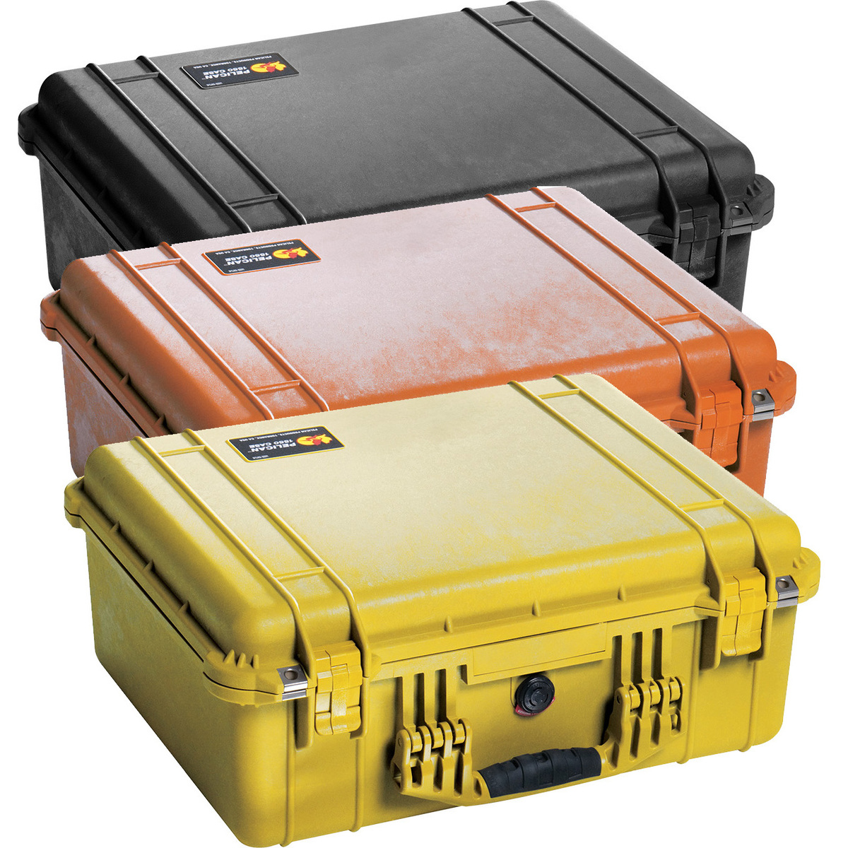 Pelican 1550 Case with Foam (Orange)