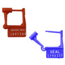 Spring-Lok® Padlock Drug Seals, Numbered, 1.54in x 1in