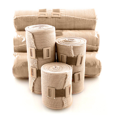 Elastic Bandages with Pre-Attached Clips