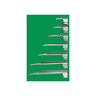 GreenLine® English Profile Fiber Optic Miller Laryngoscope Blades