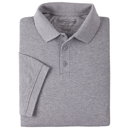 5.11 Men's Professional Polo Shirts, Short Sleeve, Tall, Heather Gray