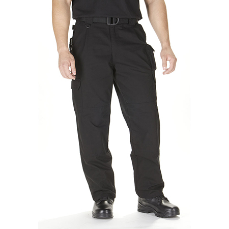 5.11® Men’s Regular Fit Cotton Canvas Cargo Pant, Unhemmed, Black