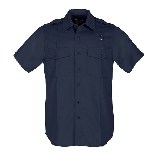 5.11 Men PDU Twill Class A Short Sleeve Shirt, Midnight Navy