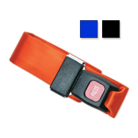 Metal Push Button Buckle Two Piece w/Loop End Straps, 3 Feet