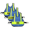 Royal Blue Vests with Reflective Strips for IC Triage/MC System
