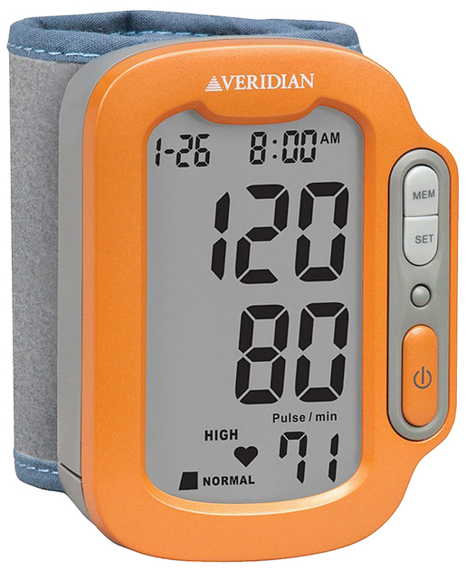 Veridian® Sports SmartHeart Automatic Digital Blood Pressure Wrist Monitor