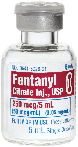 Fentanyl Citrate Injection, USP, 0.05mg/mL, 250mcg, 5mL ...