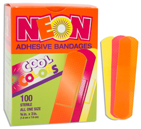 Neon on sale adhesive bandages