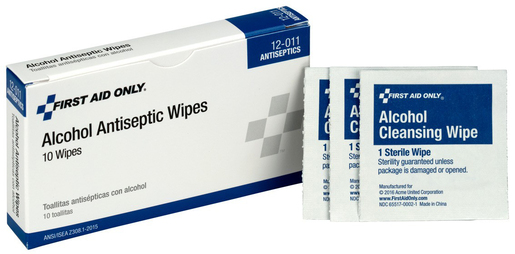 First aid shop alcohol wipes