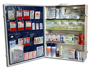 Industrial First Aid Cabinet with Supplies, Large