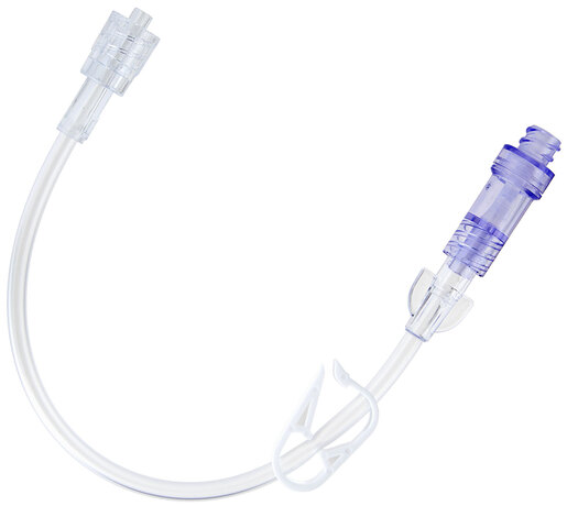 Curaplex<sup>®</sup> IV Extension Set with Needleless Injection Site, 8in