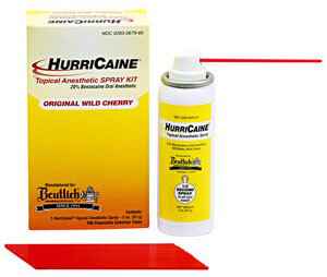 Hurricaine Topical Anesthetic Spray Wild Cherry - 2oz