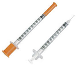 Exel International 10 to 12cc Syringes with Needle, Luer Lock Tip:First