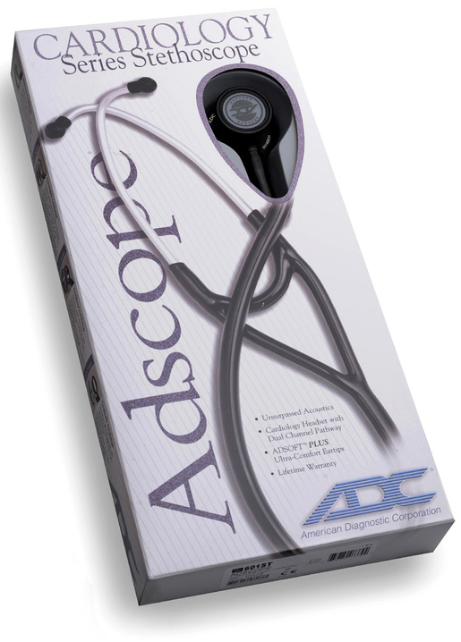 Medline MDS92500 Accucare Cardiology Stethoscope, Black