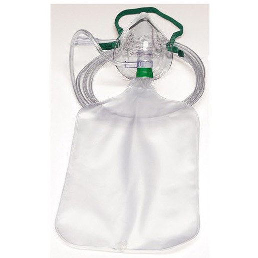 High Concentration Non-rebreather Oxygen Mask with Safety Vent, 7ft Tubing, Pediatric