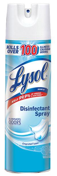 Lysol® Disinfectant Spray, Crisp Linen®, 19oz Aerosol