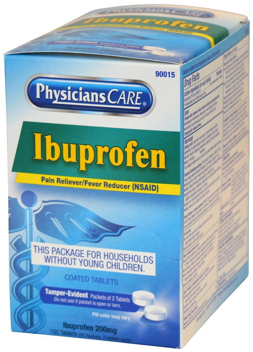 PhysiciansCare® Ibuprofen Pain Reliever Medication Emergency Medical