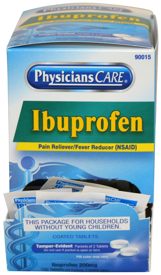 PhysiciansCare® Ibuprofen Pain Reliever Medication Emergency Medical