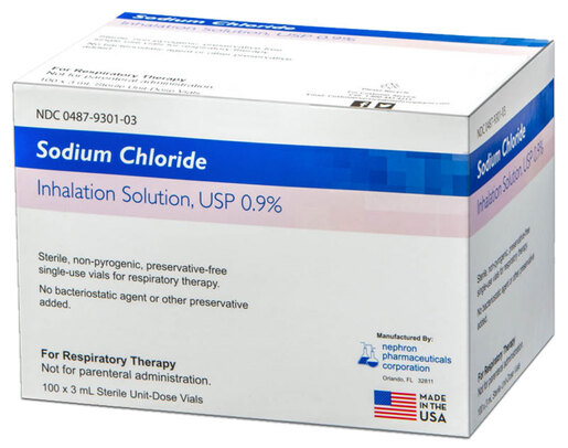 Sodium Chloride Inhalation Solution, USP, 0.9%, 3mL Unit-dose Vial